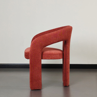 Fauteuil inclinable de loisirs Dudet Designer haut de gamme en tissu vintage et bois massif moderne pour salon