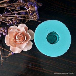 Moldes de jabón de Rosa romático, molde de silicona con forma de flor, vela de sílice, decoraciones de Aroma de rosa 3D - Product Image 5