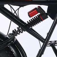 Vélo de montagne électrique tout-terrain robuste pour adultes avec pneus larges, batterie au lithium rechargeable et assistance électrique pour la neige, le sable et les voyages en extérieur