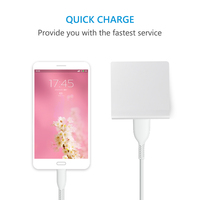 Câble USB-A vers USB-C de 3 pieds, personnalisable en usine (OEM), avec gaine, pour charge rapide 3A de téléphones mobiles (Type C/V8)