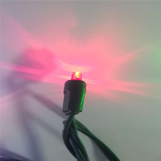 5mm Pink LED Bulb String Lights 6Inch 50PCS Mini For Yard Patio Balcony Holiday Party Home Decoration