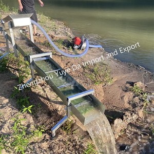 Highbanker xăng động cơ Vàng khai thác mỏ vàng sluice <span class=keywords><strong>box</strong></span> với Máy bơm nước - Product Image 5