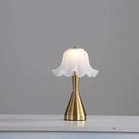 Lampe de Table LED Rechargeable Vintage de Luxe, Tactile, à Piles, Dimmable, Portable, Décoration de Chambre, Flexible et Simple