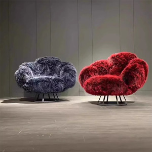 Fauteuil Lounge Moderne de Luxe Simple, Tissu Doux Capitonné, Canapé en Forme de Patte d'Ours pour la Maison, le Bureau, les Loisirs, le Salon - Product Image 1
