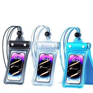 Custom Floating Hot Spring Swimming Rafting Touch Screen Sealed Diving Airbag Mobile Phone Waterproof PVC Phone <b>Pouch</b> Bag - Product Image 1