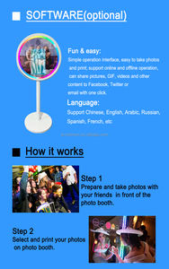 Cabina de Fotos Selfie <span class=keywords><strong>Fotomaton</strong></span> al por Mayor, Máquina de Fotos Mágica, Espejo Fotográfico para <span class=keywords><strong>Bodas</strong></span> en Venta - Product Image 3