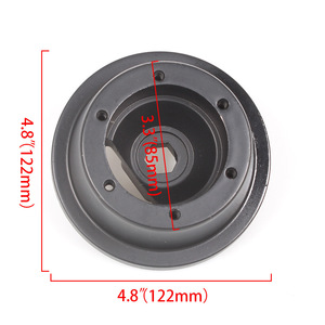 Support de moyeu de volant en aluminium noir à 4 trous pour Ford Mustang, mise à niveau et rénovation - Product Image 2