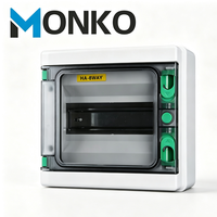 Boîtier de jonction électrique extérieur étanche MONKO HA-4 voies, 4/8/12/18/24 voies, IP65, en PC/ABS, pour disjoncteur MCB, alimentation PV/jonction DC1000V/400V