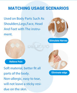 Bantalan pijat listrik dengan kawat persegi medis digunakan kembali tidak ditenun disesuaikan Unit Tens Ems Stimulator otot Unit Tens - Product Image 6