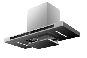 Campana de chimenea montada en la pared, campana extractora para el hogar, aparato de cocina, Control táctil, campana de 90cm con luz LED - Product Image 3