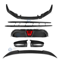 Jupes latérales en fibre de carbone sèche style MP complet pour BMW F90 M5, jupes latérales en carbone, diffuseur arrière, capuchons de rétroviseurs, kit de pièces de carrosserie