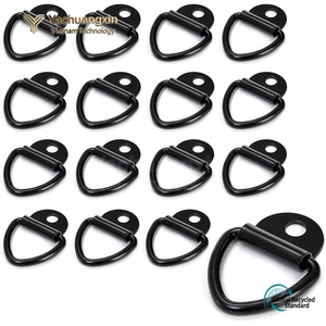 Yachuangxin Flat Iron Connector <b>Bracket</b> <b>Black</b> Matte Finish 90 Degree Home Installation Hardware - Product Image 4