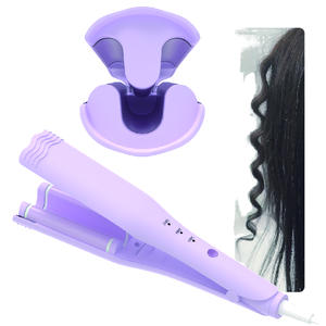 Rizador de Pelo Portátil Pequeño de Iones Negativos de Aluminio, Calentamiento Rápido, Inalámbrico, para Uso en Hoteles, Forma de Ondas, Rizador Profundo en U - Product Image 1