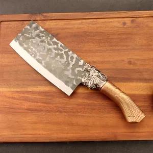 Японские кухонные ножи santoku, кованые, 6 шт., ручной работы, нож из дамасской стали с логотипом