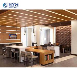 Wyndham furnitur Hotel Modern perabot kayu kamar mandi <span class=keywords><strong>Vanity</strong></span> untuk Hotel kamar tidur harga pabrik perlengkapan Hotel murah