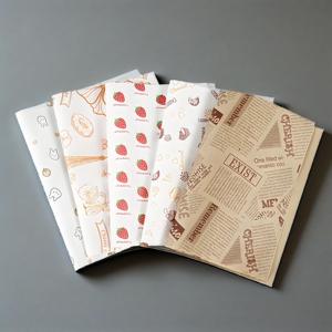 Papel encerado para carnicería, de calidad alimentaria, a prueba de grasa, con logo impreso a doble cara, para envolver fideos/ensaladas - Product Image 4