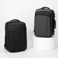 Mochila para Portátil de Negocios, Expandible, Resistente al Agua, con Múltiples Compartimentos, Gran Capacidad, Duradera, Anti-Robo, para Oficina y Viajes