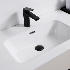 洗面台キャビネットシンクセラミックモダンヨーロッパファッションスタイル81cm長方形浴室用 - Product Image 4