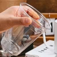 Gobelets en plastique jetables avec couvercles 16oz personnalisés pour la boisson Bar Party Drinking