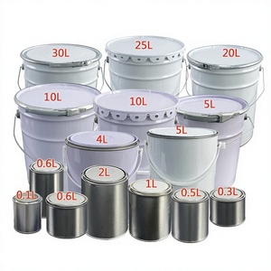 Seau rond en fer pour peinture <span class=keywords><strong>chimique</strong></span>, 0,1-30L, avec anse, vente en gros, conteneur de peinture au latex, qualité export, sécurité garantie - Product Image 1