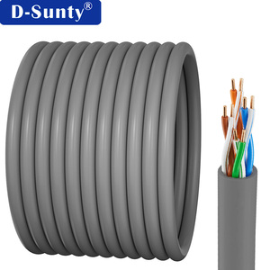 สายเคเบิลอีเธอร์เน็ต Cat 5E แบบกำหนดเอง ความยาว 1000 ฟุต แบบม้วน 24AWG 0.5 มม. ทองแดงเปลือย สายแลนสำหรับใช้งานภายนอกอาคาร สำหรับการเดินสายบรอดแบนด์ในที่พักอาศัย - Product Image 4