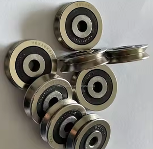 Guías de alambre que enderezan los rodamientos de rodillos de pista de ranura en U 6,5*31,8*8/9.5 Material de acero inoxidable rodamientos tipo U V Venta caliente - Product Image 1