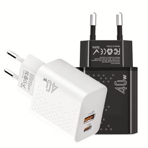 40W Wall Charger Quick Charge 2 Ports QC4.0 PD <b>USB</b> <b>C</b> Fast Charging Mobile Phone Power Supply Adapter With Box Package - Product Image 1