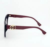 Mayorista Fabricante PC Frame Nuevas gafas de sol de lujo de moda de gran tamaño para las mujeres Protección UV