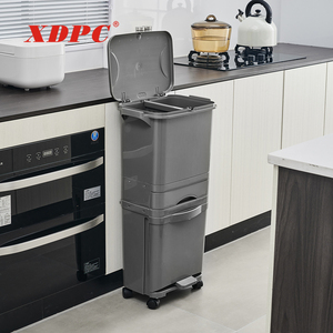 45 Lít Tái Chế Bin Nhà Bếp Nhựa Thùng Rác Với Bàn Đạp Chân - Product Image 4