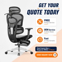 Chaise de bureau ergonomique de direction avec repose-pieds et appui-tête réglables, support lombaire pour le gaming et le travail