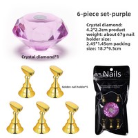 Support pour ongles en argile à base de diamant de style japonais support de pratique en forme de main pour la formation