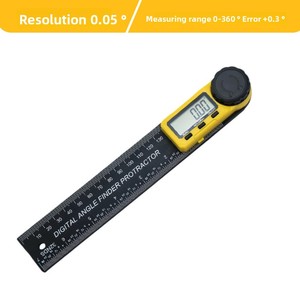 MaxTool Règle d'angle numérique et rapporteur 2-en-1 pour machines-outils de fraisage industrielles et de bricolage en bois, poignée en plastique, personnalisable OEM - Product Image 6