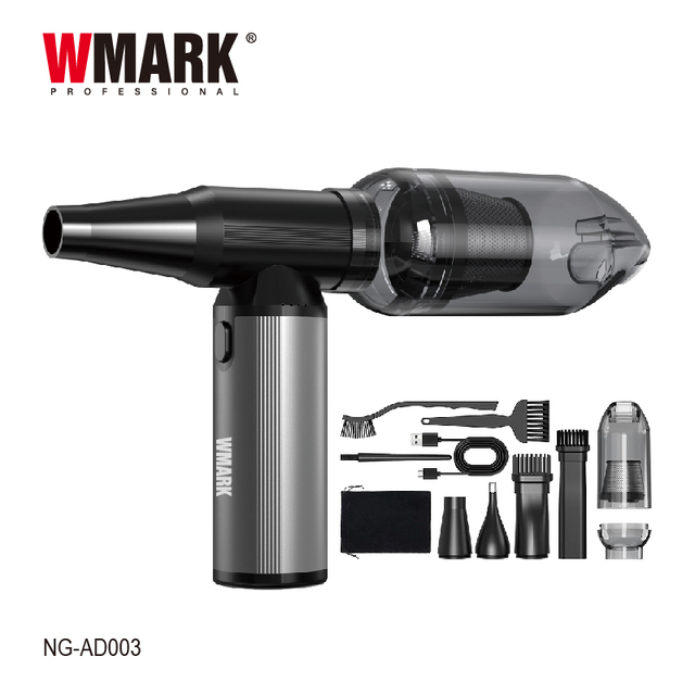 WMARK NG-AD003 High Speed 2 in 1 Air Duster Blower Electric Vacuum Cleaner Dryer Aluminum Alloy Mini Barber Fans for Barber Shop