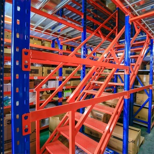 Kho Heavy Duty thép Loft nền tảng kệ lưu trữ gác mái giá Pallet Kệ hỗ trợ tầng lửng Kệ hệ thống - Product Image 2
