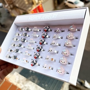 Cartoon Cat Flower <strong>Frog</strong> <strong>Rings</strong> Cute <strong>Rings</strong> for Children and Girls - Product Image 5