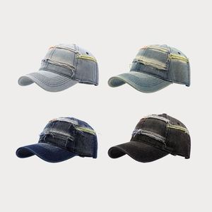 Gorra de Béisbol de Mezclilla Estilo Dad Hat, Dos Tonos, Desgastada, para Hombre y Mujer, Protección Solar, Verano 2025 - Product Image 2