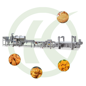 Chine Fournisseur SS 304 Sortie d'usine Poulet Pépite Gâteau de poisson Boule de crevettes Revêtement et ligne de production de friture - Product Image 5