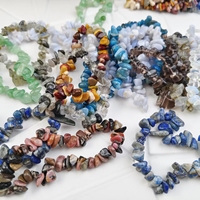 Bracelet en éclats de quartz agate aux couleurs vives semi-précieuses, idéal pour la spiritualité - Grande Vente