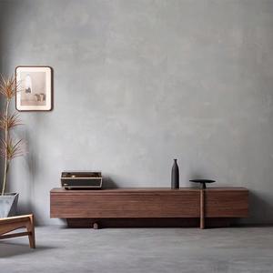<span class=keywords><strong>Meuble</strong></span> de base <span class=keywords><strong>TV</strong></span> noyer <span class=keywords><strong>noir</strong></span> <span class=keywords><strong>bois</strong></span> massif scandinave bûche moderne maison salon stockage luxe meubles accessibles - Product Image 1