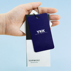Etiquetas colgantes de ropa con logotipo personalizado de lujo, venta al por mayor, recién llegado, etiquetas colgantes <span class=keywords><strong>para</strong></span> ropa, diseño de tarjeta de papel recubierto, etiqueta colgante - Product Image 5