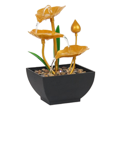 Floraison <span class=keywords><strong>lumineuse</strong></span>: <span class=keywords><strong>fontaine</strong></span> d'<span class=keywords><strong>eau</strong></span> décorative LED pour décoration de patio de jardin de bureau <span class=keywords><strong>à</strong></span> domicile - Product Image 1