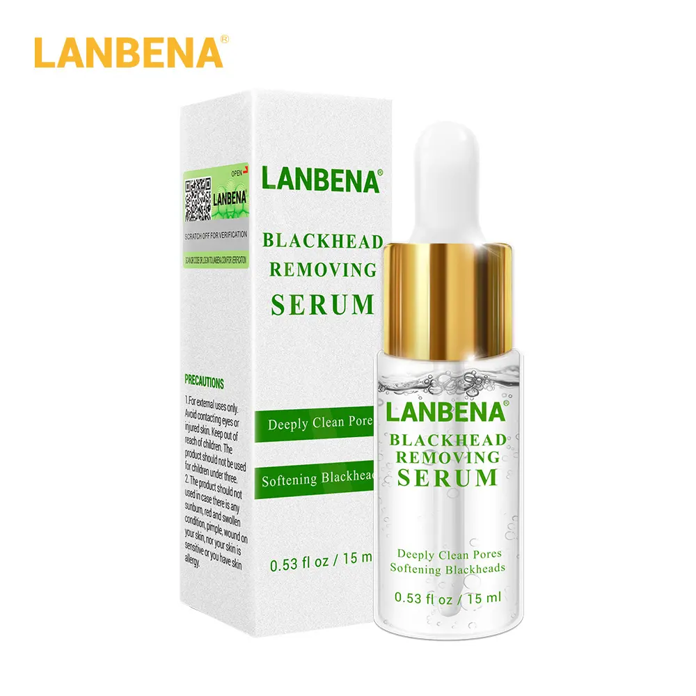 Lanbena Blackhead Remover Cleanser Deep Pore Cleanser Blackhead Eliminator and Dissolving Serum