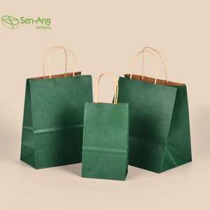 SenAng05 Best Price Small No Custom Size With Handle White Paper <b>Bag</b> Bulk - Product Image 2