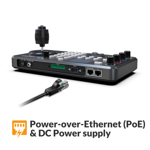ตัวควบคุมกล้อง PTZ ยี่ห้อ Lilliput พร้อมจอยสติ๊กแบบ IP RS232/485 คีย์บอร์ดสวิตเชอร์ รองรับ PoE สำหรับการประชุม กล้องวงจรปิดถ่ายทอดสด PTZ - Product Image 2