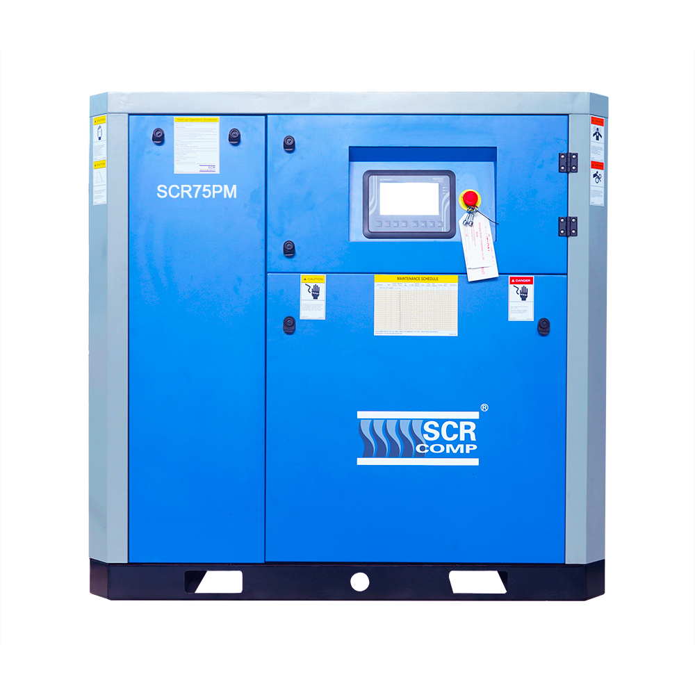 55KW 75HP 10 бар промышленный воздушный компрессор ценам энергосбережения Электрический постоянный магнит компрессор SCR75PM