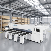 Scie à poutres industrielle CNC MINGAN pour la production à grande échelle avec table HPL de précision