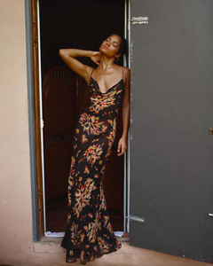 Donne di colore Dei Vestiti di Estate Maxi Vestito <span class=keywords><strong>Lungo</strong></span> Backless Sexy Delle Ragazze di Fiore Abiti Casual - Product Image 3