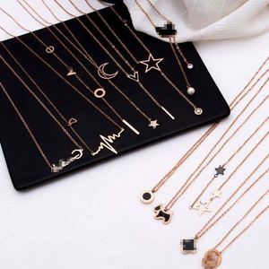Wholesale Rose Gold Stainless Steel Handmade Fashion Necklace for Women Promotional Gifts - Product Image 3