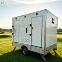Toilettes mobiles de luxe Goeasy Factory Design, toilettes portables commerciales, remorque de toilettes