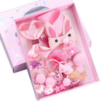 Best-seller Boîte cadeau de 18 pinces à cheveux en satin pour petites filles avec nœud papillon Princesse cravate à cheveux en tissu ruban